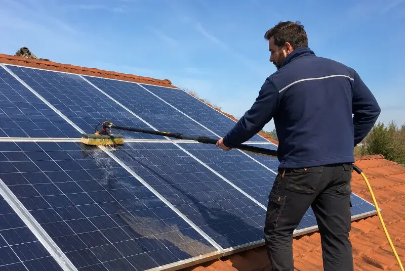 Nettoyage et entretien de panneaux solaires à Blauzac